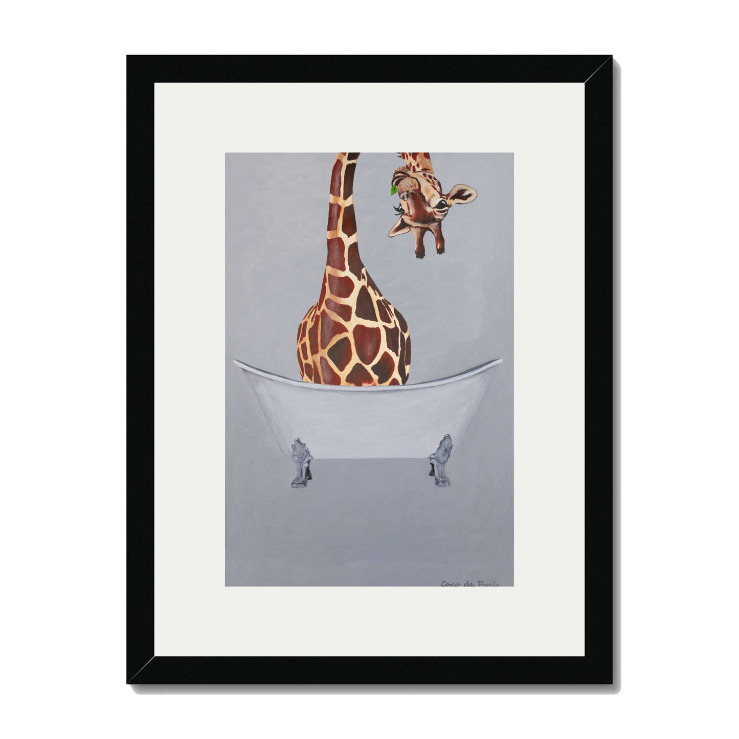 GIRAFFE IN BATHTUB | PRINT