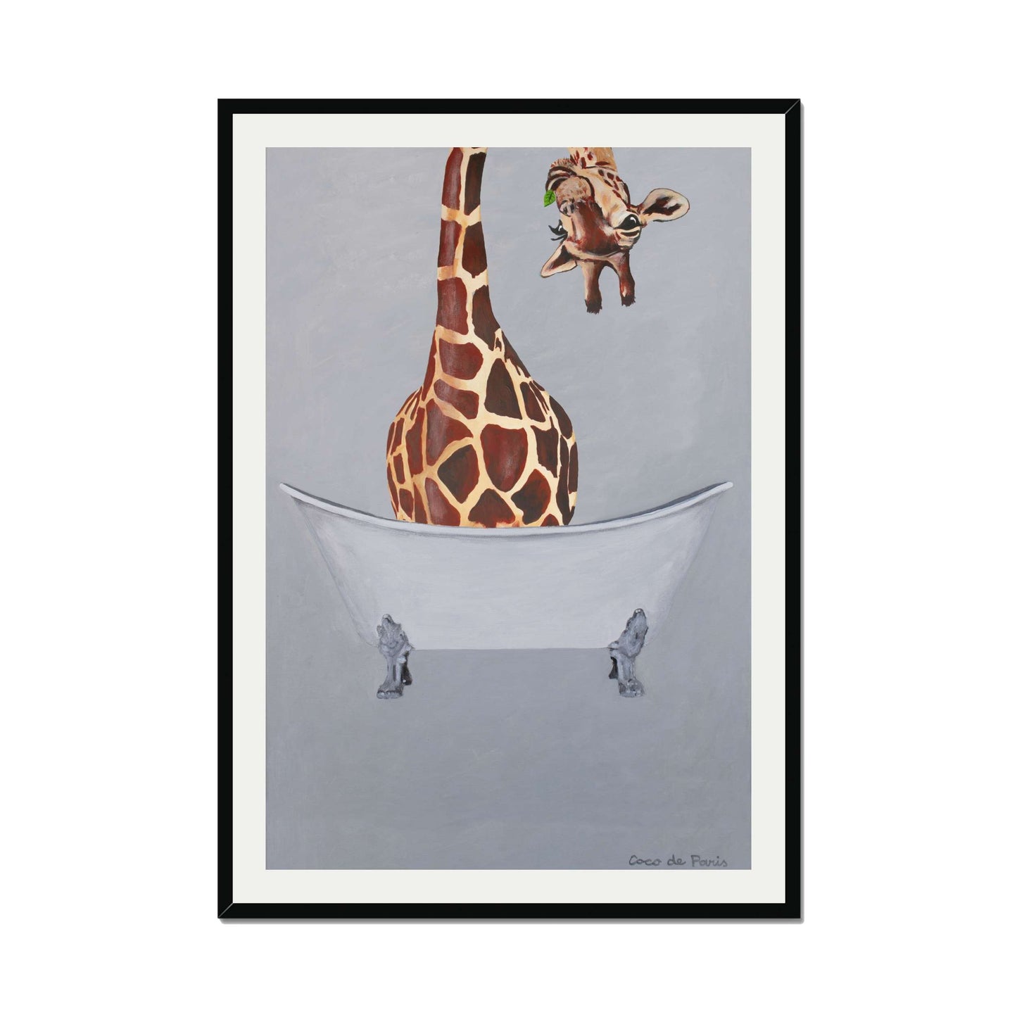 GIRAFFE IN BATHTUB | PRINT