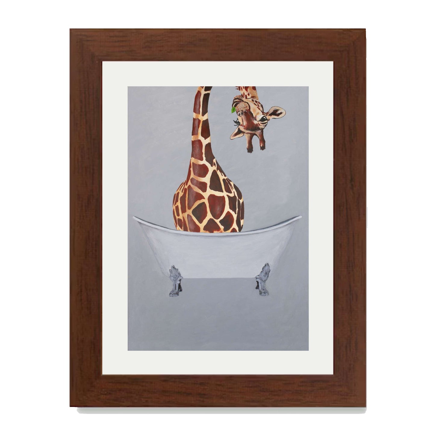 GIRAFFE IN BATHTUB | PRINT