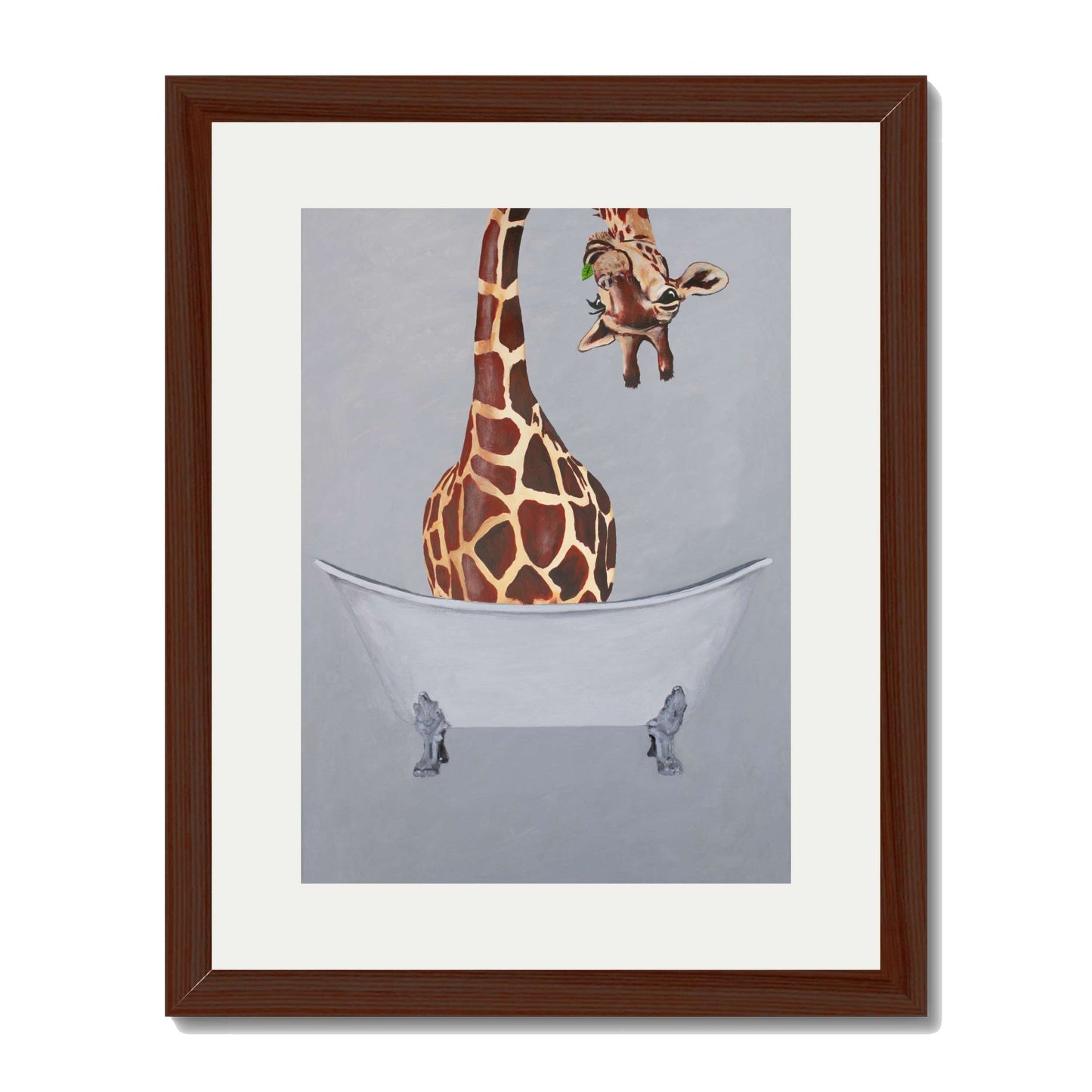 GIRAFFE IN BATHTUB | PRINT