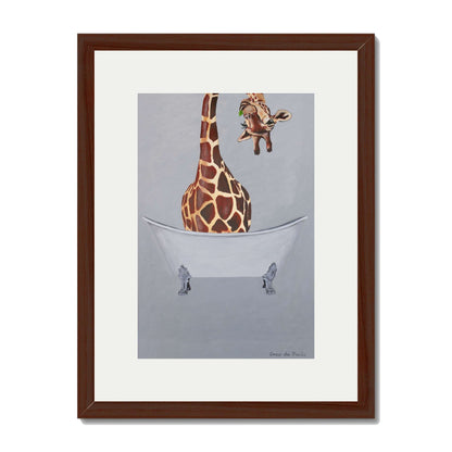 GIRAFFE IN BATHTUB | PRINT