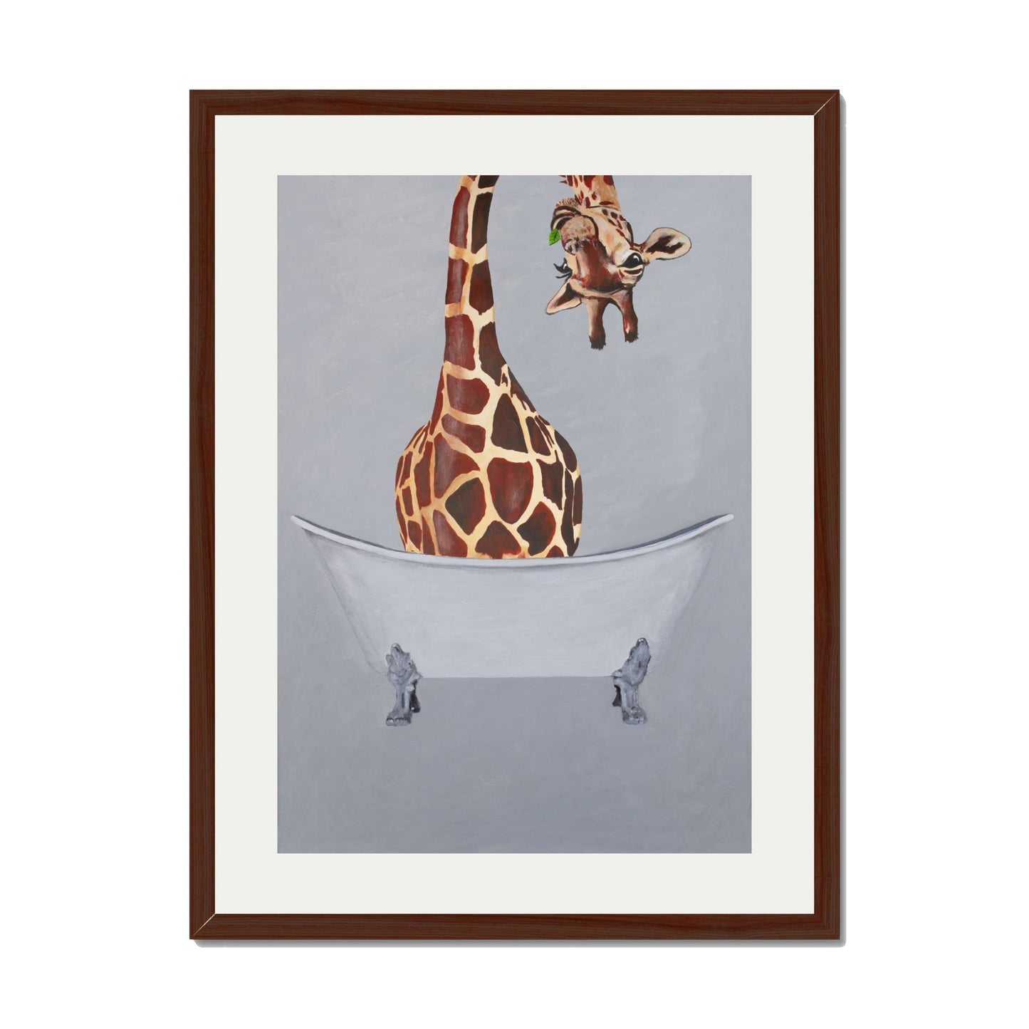 GIRAFFE IN BATHTUB | PRINT