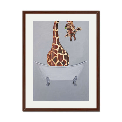 GIRAFFE IN BATHTUB | PRINT
