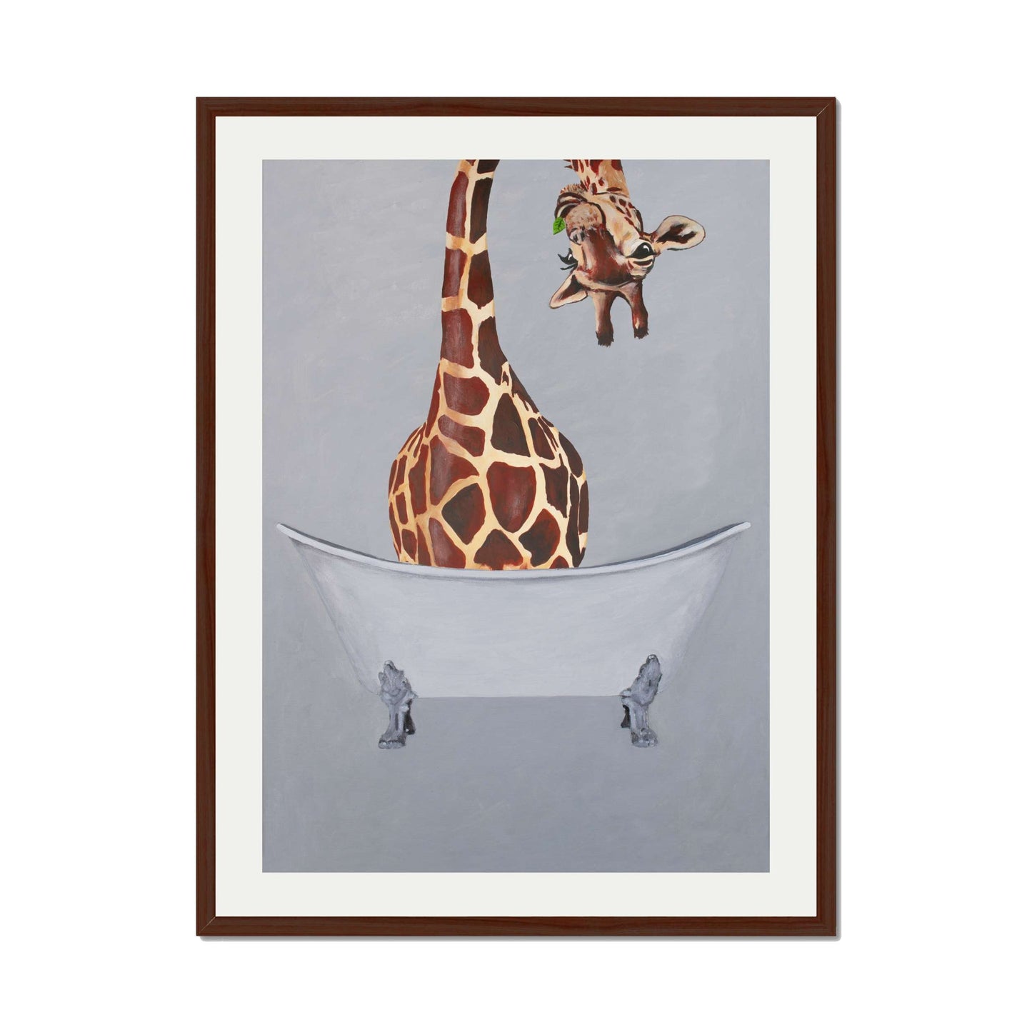 GIRAFFE IN BATHTUB | PRINT