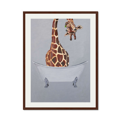 GIRAFFE IN BATHTUB | PRINT