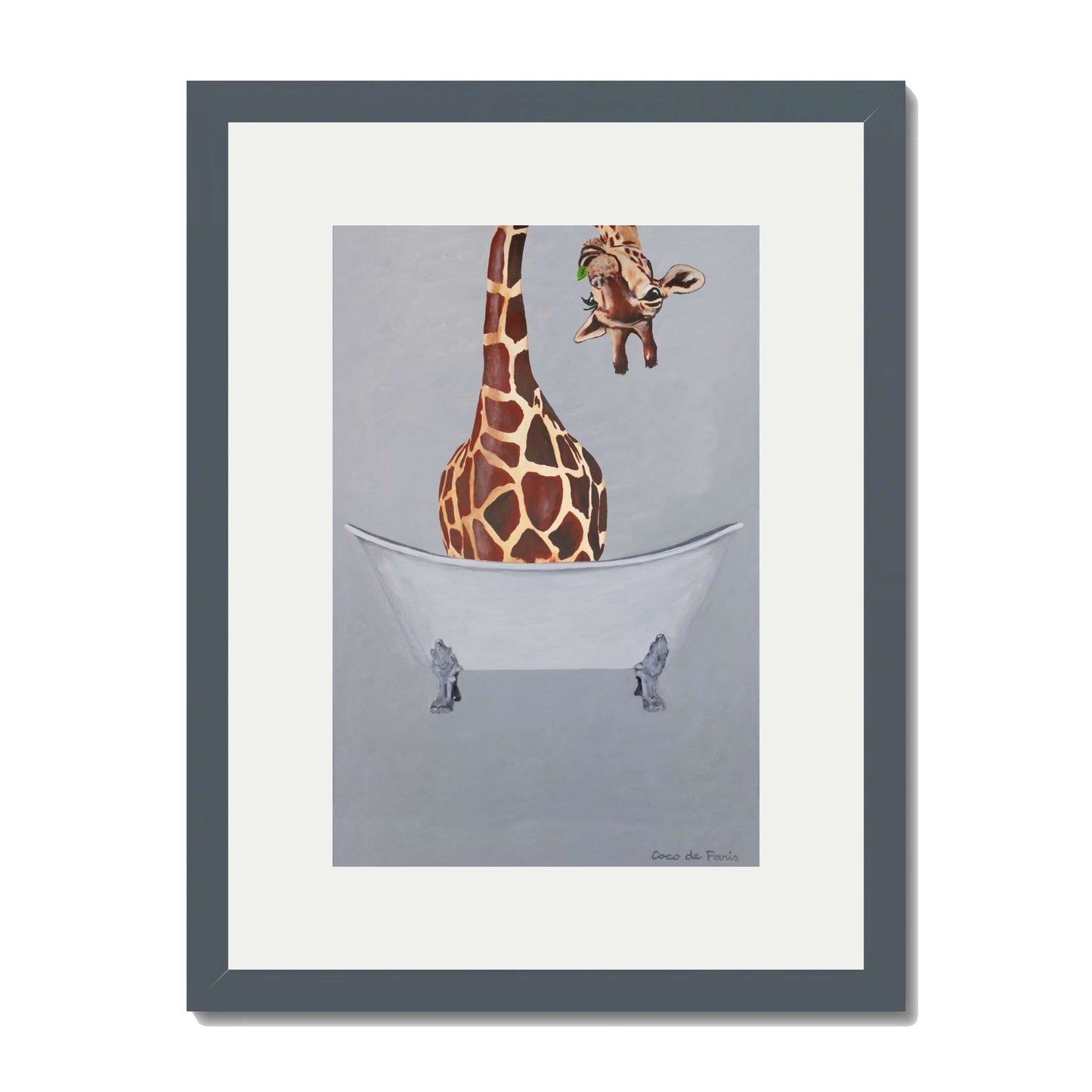 GIRAFFE IN BATHTUB | PRINT