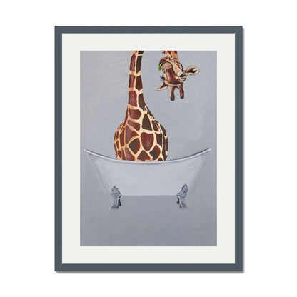 GIRAFFE IN BATHTUB | PRINT