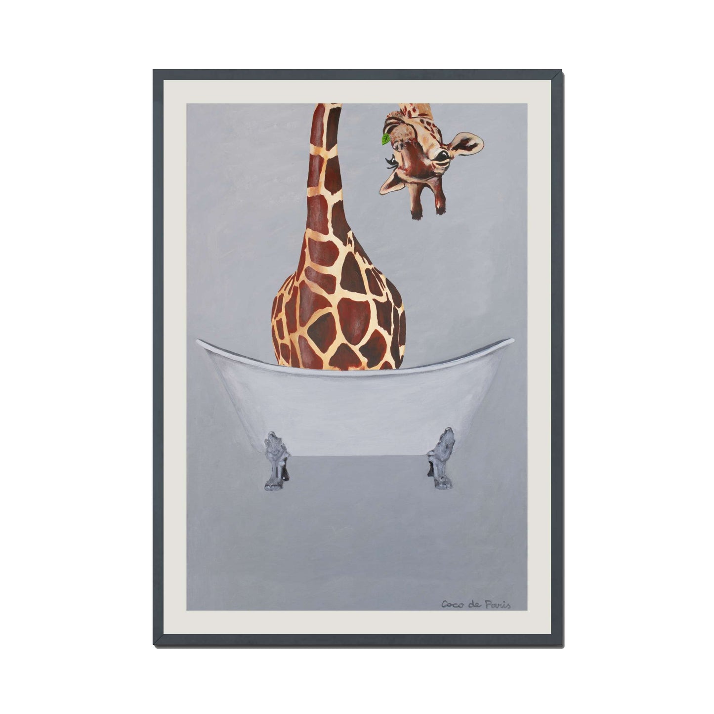GIRAFFE IN BATHTUB | PRINT