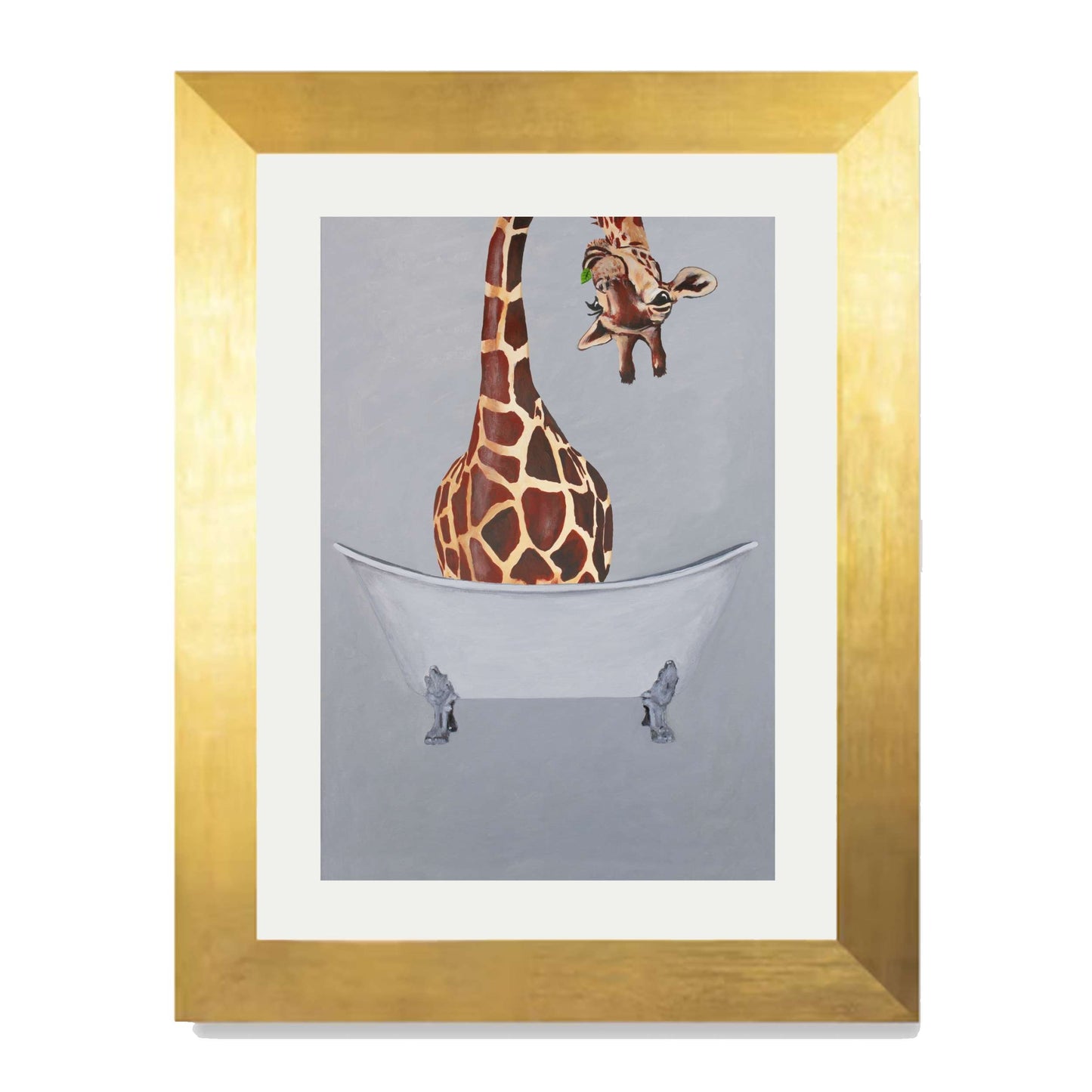 GIRAFFE IN BATHTUB | PRINT
