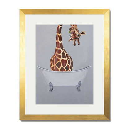 GIRAFFE IN BATHTUB | PRINT