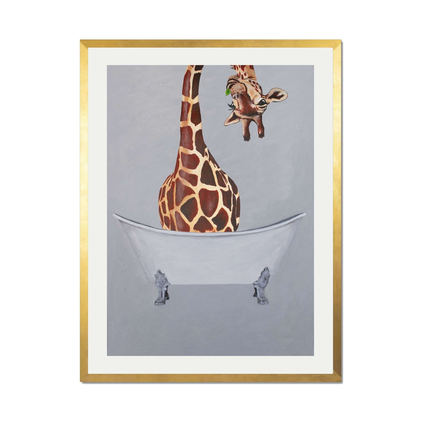 GIRAFFE IN BATHTUB | PRINT