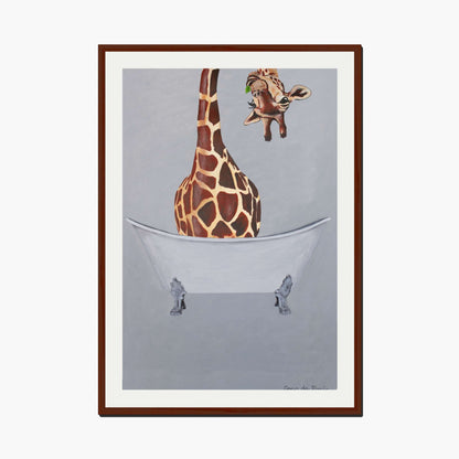 GIRAFFE IN BATHTUB | PRINT