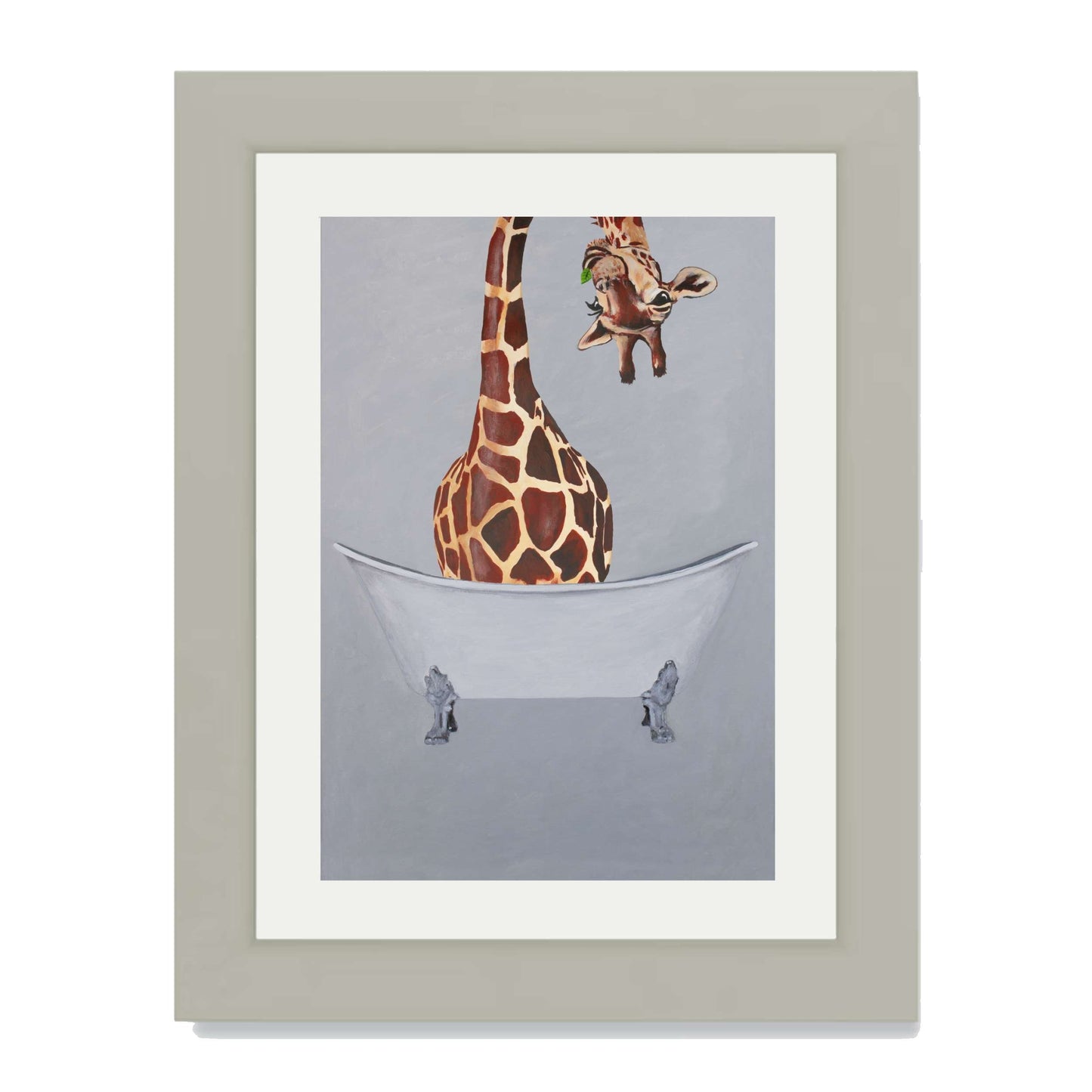 GIRAFFE IN BATHTUB | PRINT