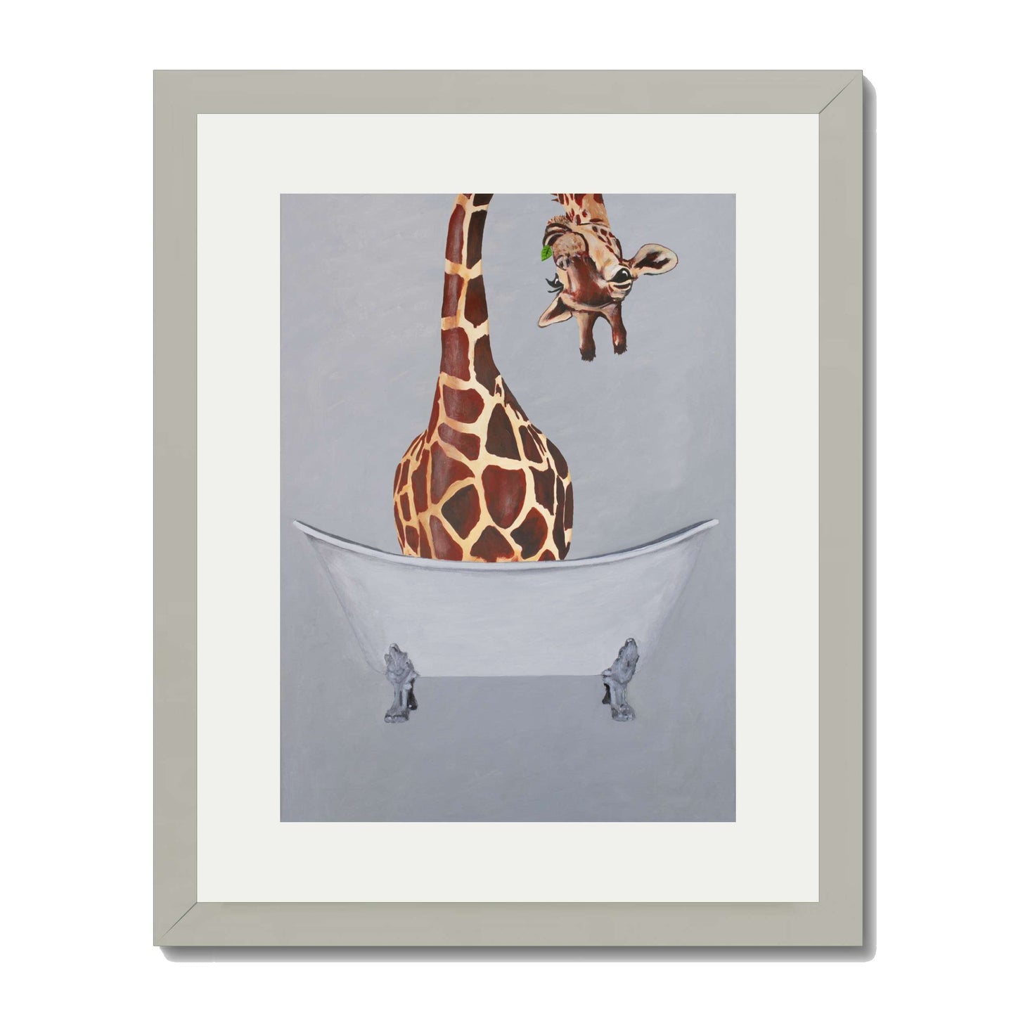 GIRAFFE IN BATHTUB | PRINT