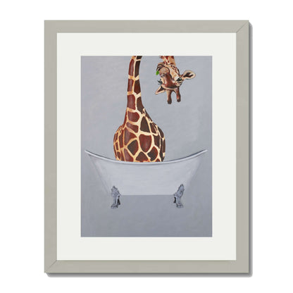 GIRAFFE IN BATHTUB | PRINT