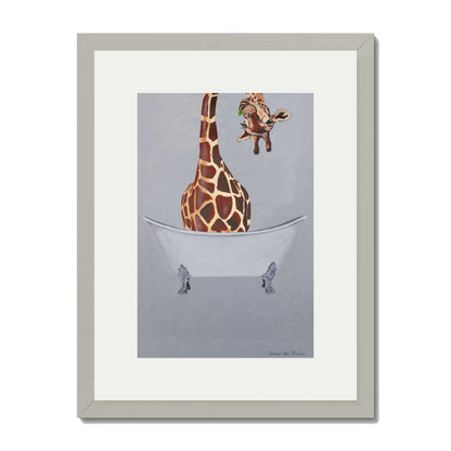 GIRAFFE IN BATHTUB | PRINT