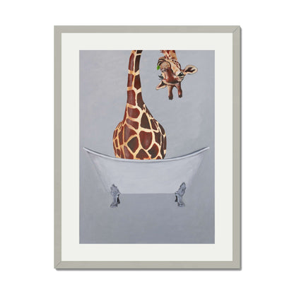 GIRAFFE IN BATHTUB | PRINT