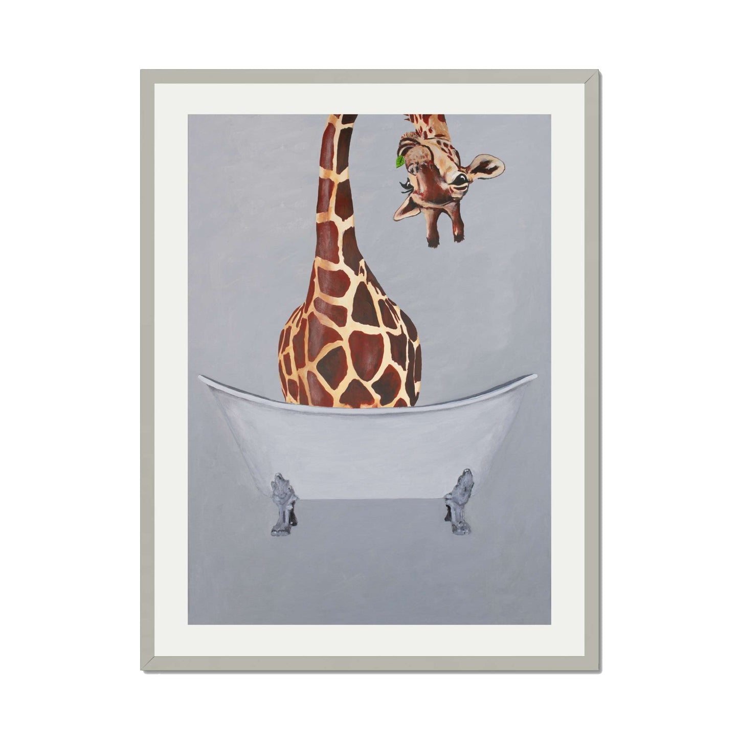 GIRAFFE IN BATHTUB | PRINT