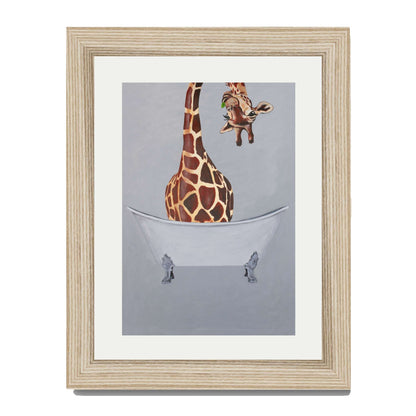 GIRAFFE IN BATHTUB | PRINT
