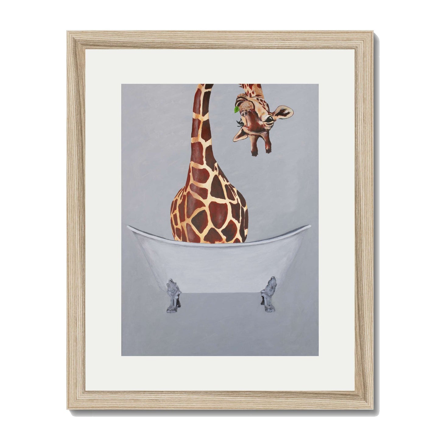GIRAFFE IN BATHTUB | PRINT