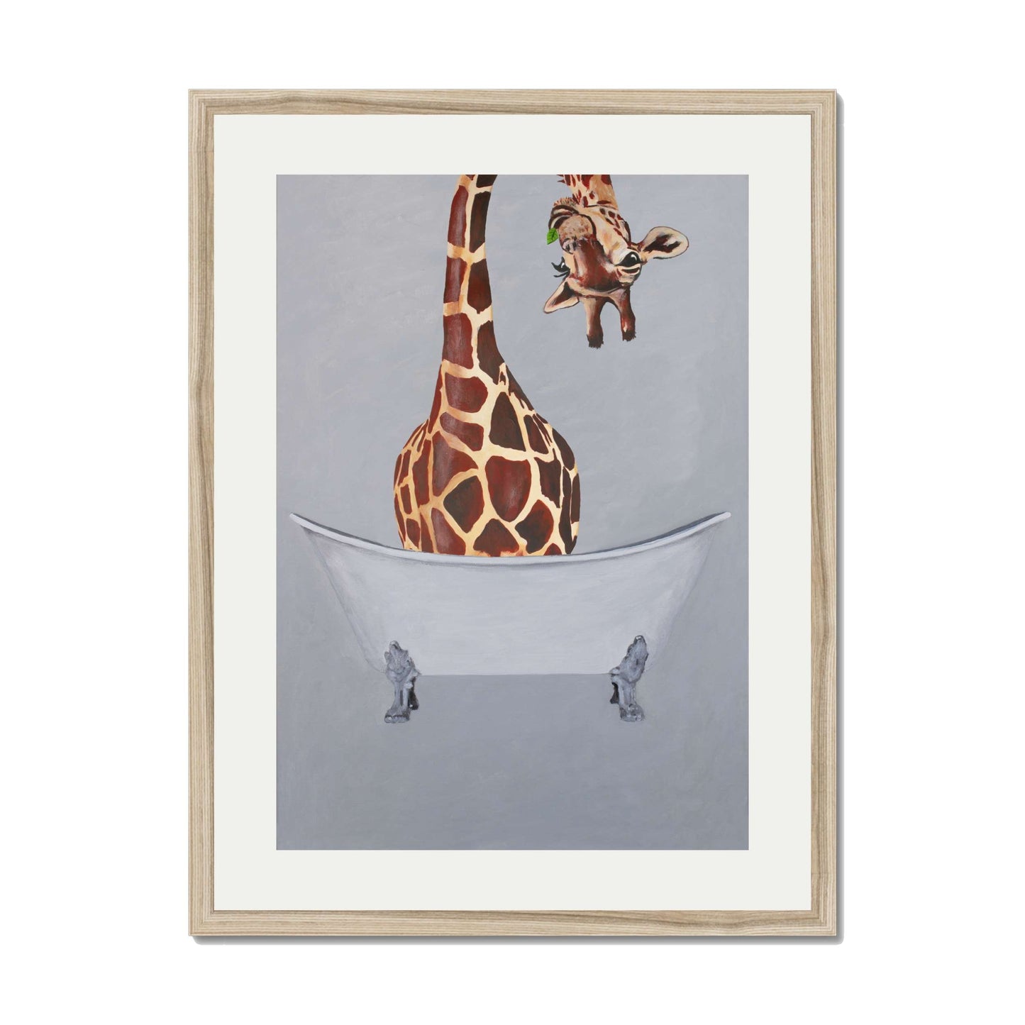 GIRAFFE IN BATHTUB | PRINT