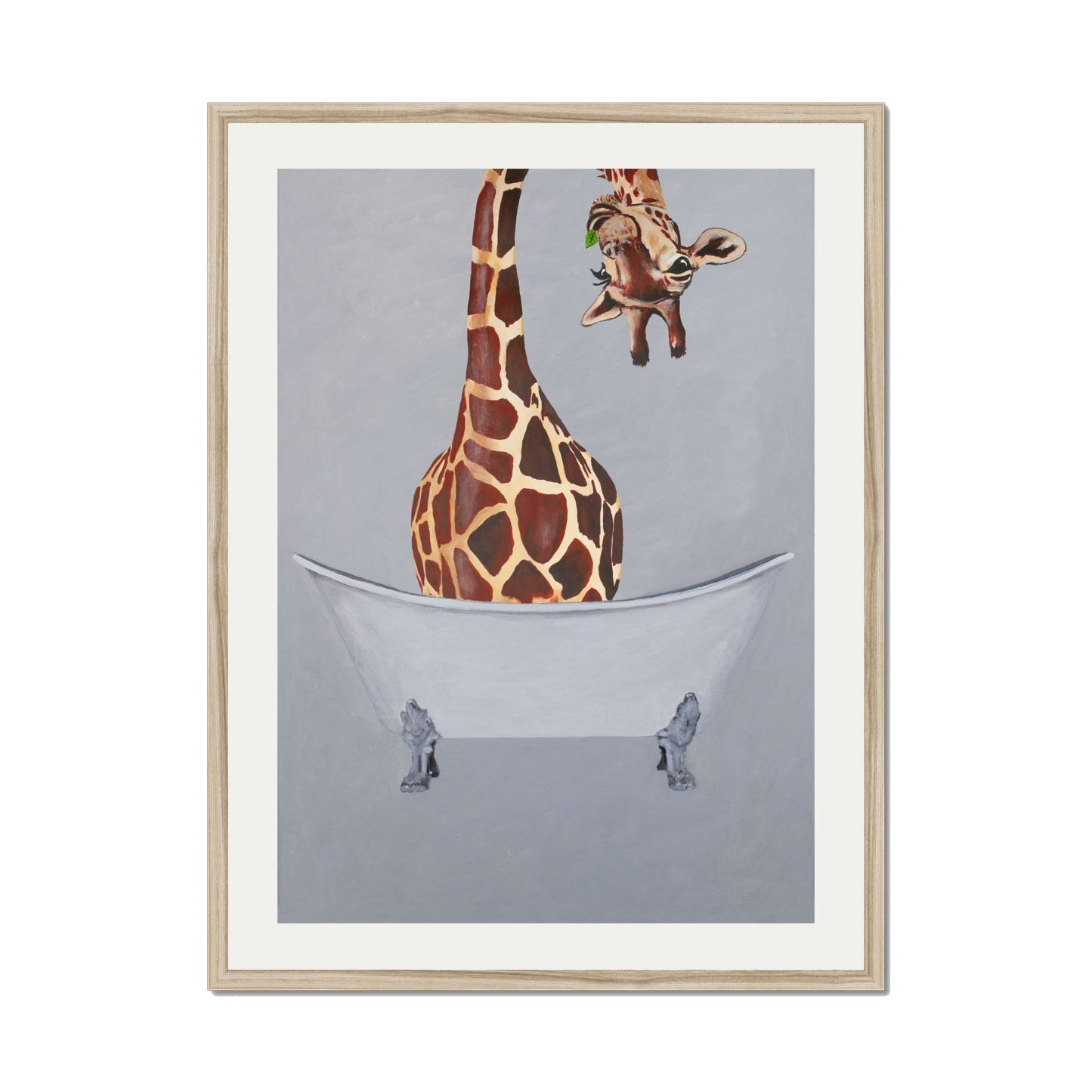 GIRAFFE IN BATHTUB | PRINT