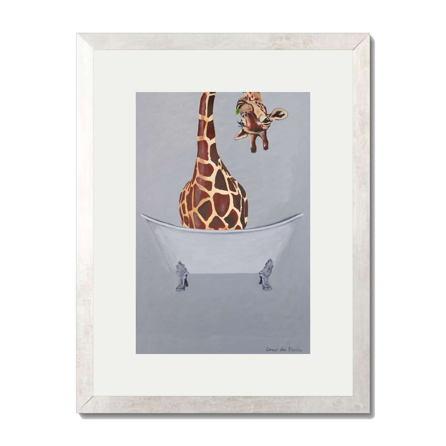 GIRAFFE IN BATHTUB | PRINT