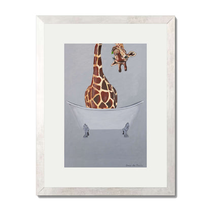 GIRAFFE IN BATHTUB | PRINT