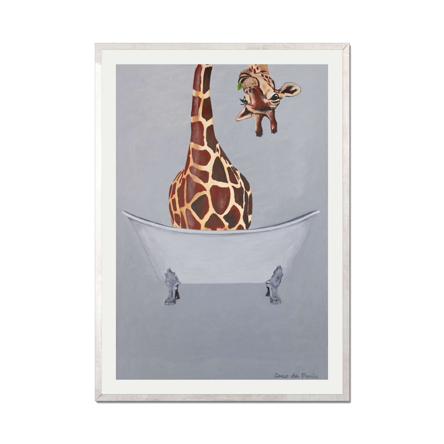 GIRAFFE IN BATHTUB | PRINT