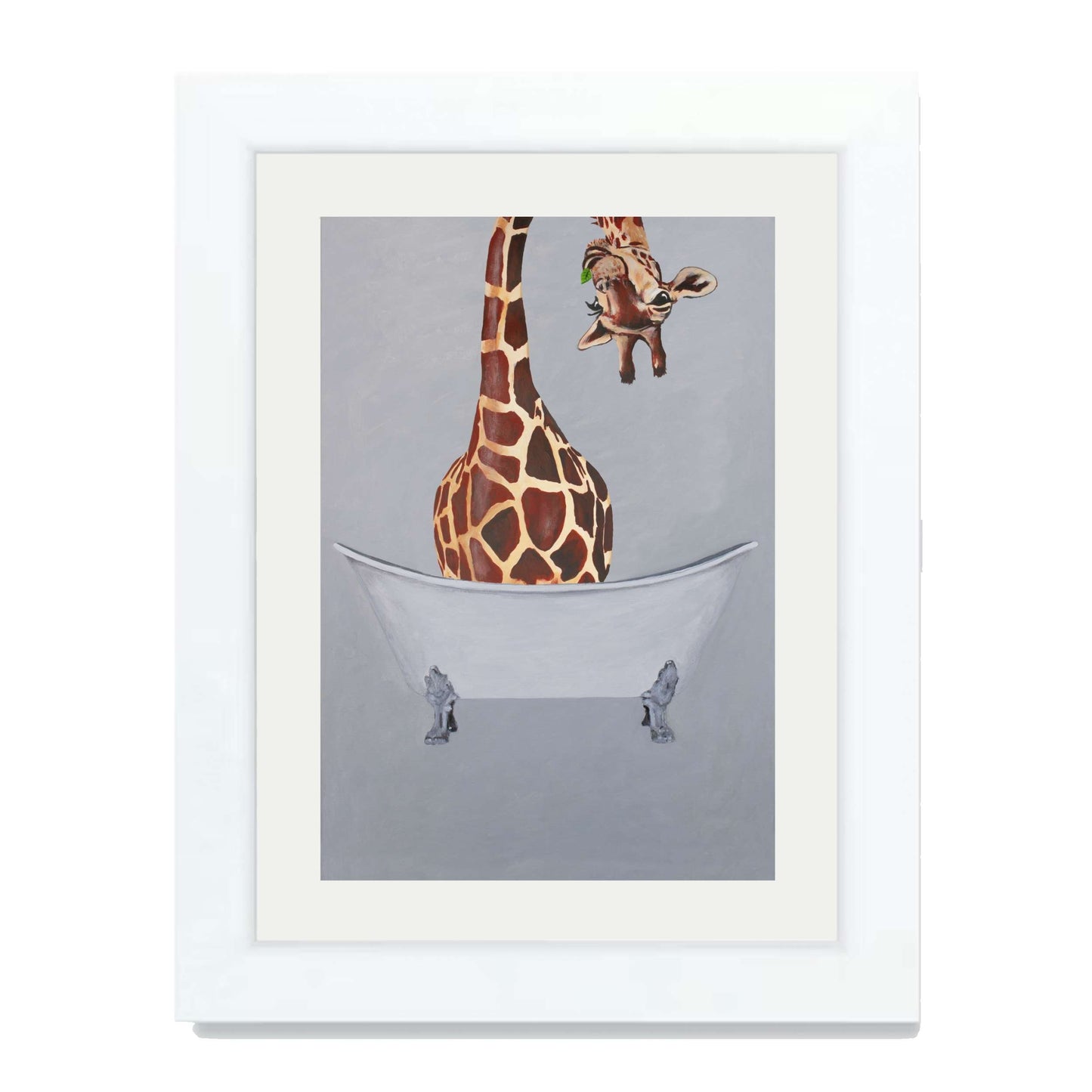 GIRAFFE IN BATHTUB | PRINT