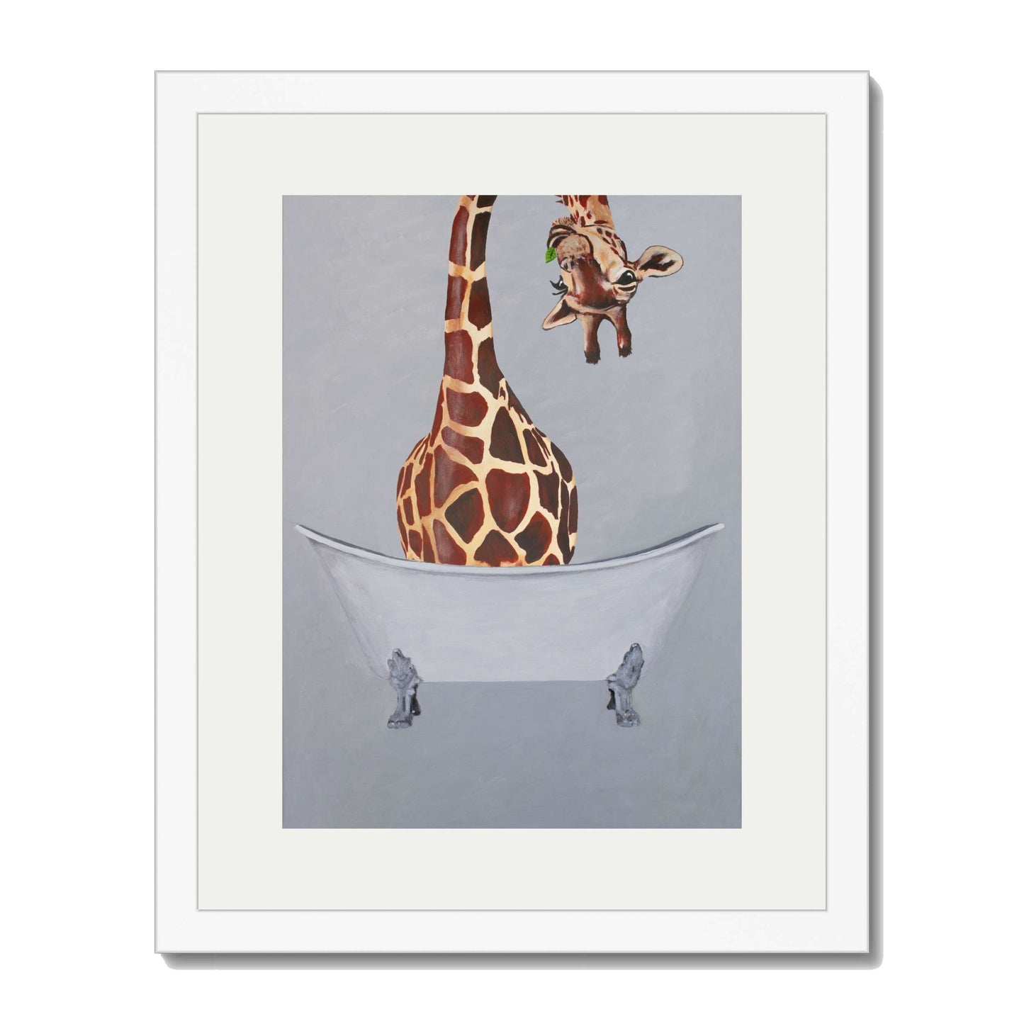 GIRAFFE IN BATHTUB | PRINT