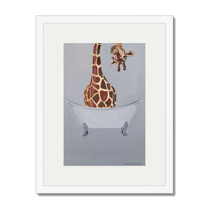 GIRAFFE IN BATHTUB | PRINT