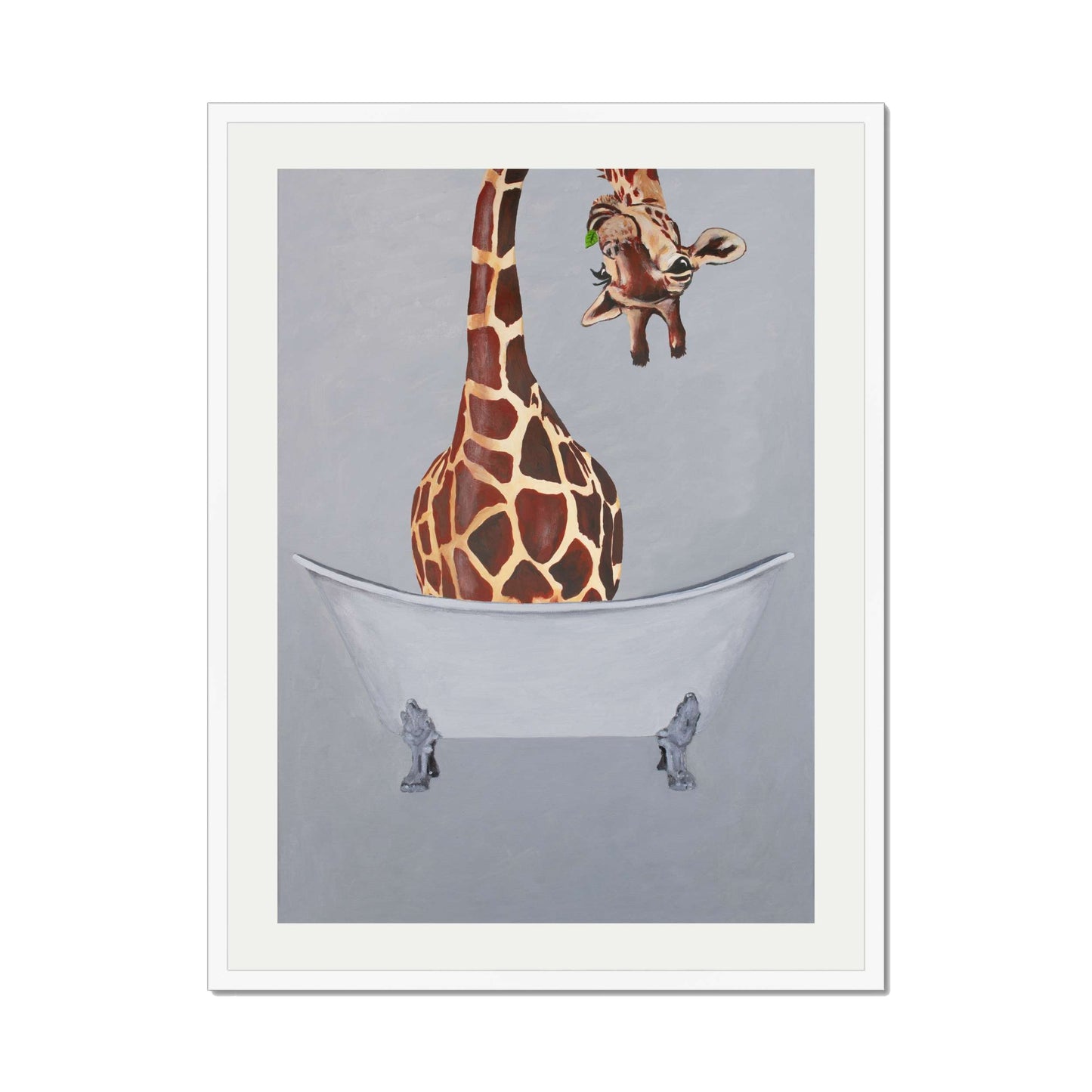 GIRAFFE IN BATHTUB | PRINT
