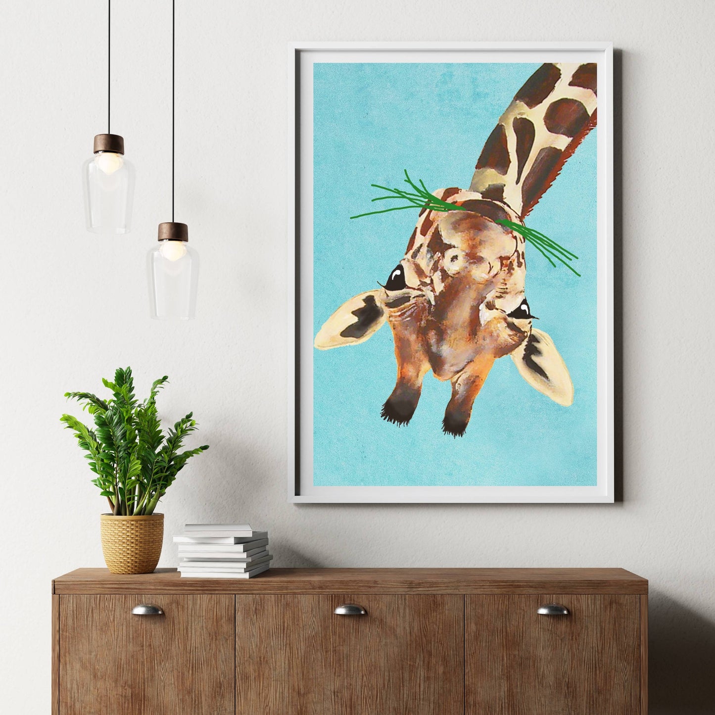 GIRAFFE UPSIDE DOWN | PRINT