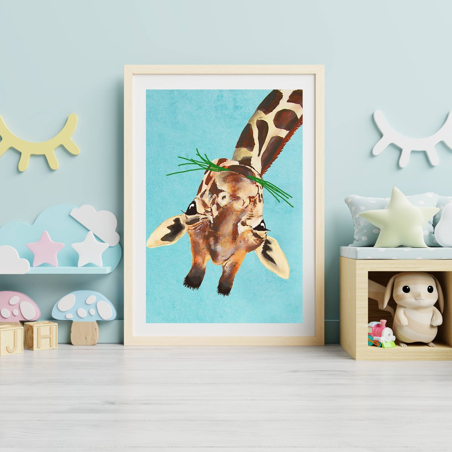 GIRAFFE UPSIDE DOWN | PRINT