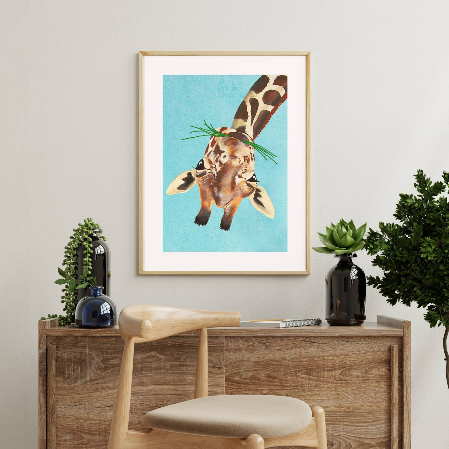 GIRAFFE UPSIDE DOWN | PRINT