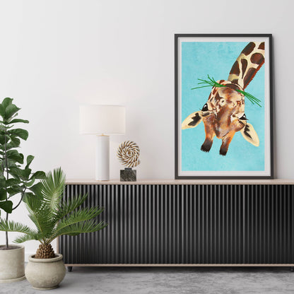 GIRAFFE UPSIDE DOWN | PRINT