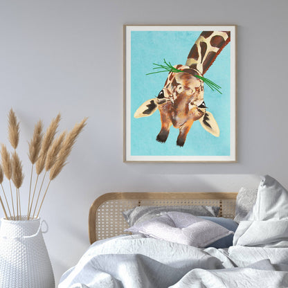 GIRAFFE UPSIDE DOWN | PRINT