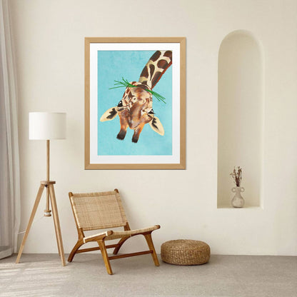 GIRAFFE UPSIDE DOWN | PRINT