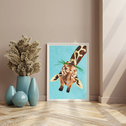 GIRAFFE UPSIDE DOWN | PRINT