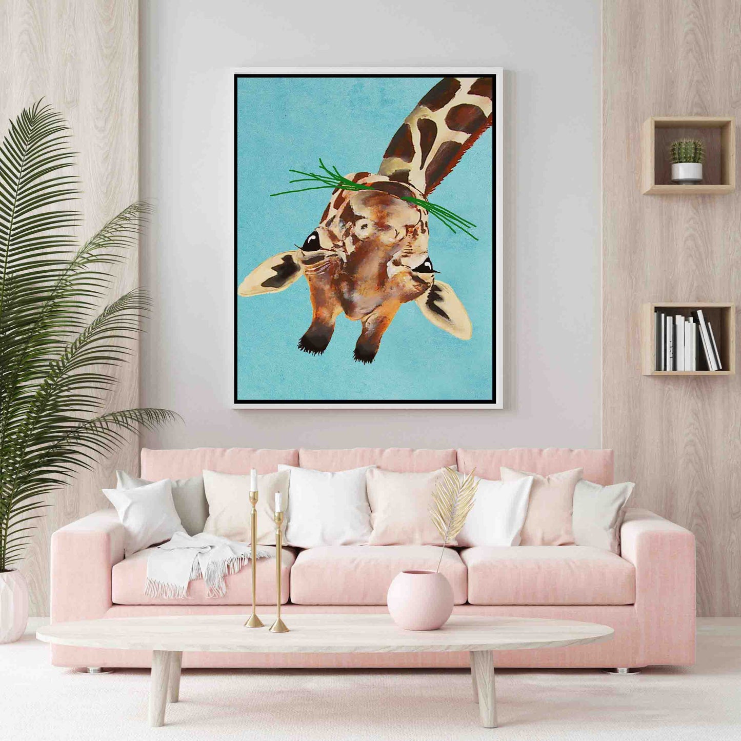 GIRAFFE UPSIDE DOWN | CANVAS