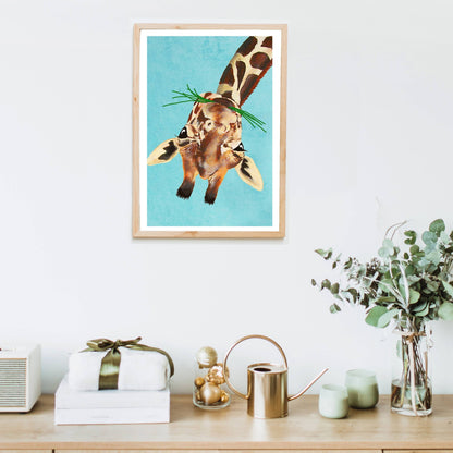 GIRAFFE UPSIDE DOWN | PRINT