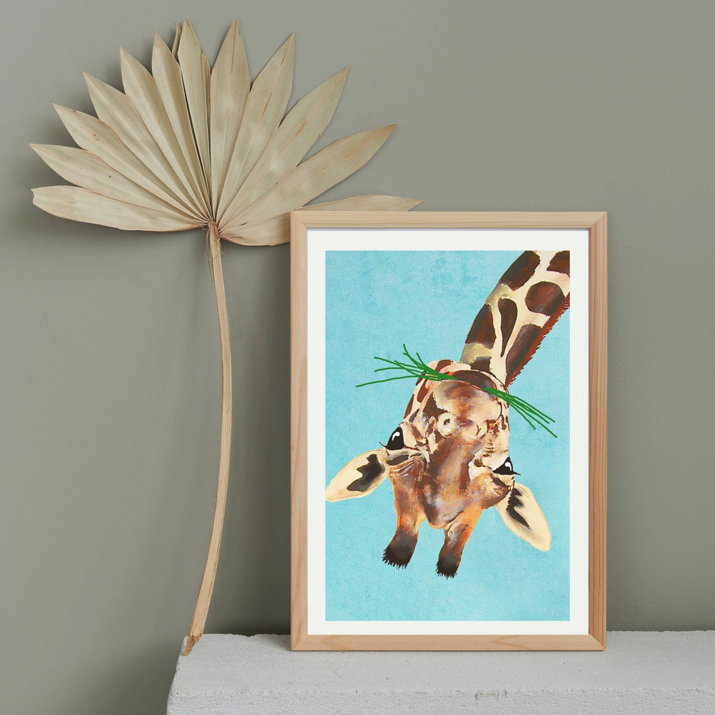 GIRAFFE UPSIDE DOWN | PRINT