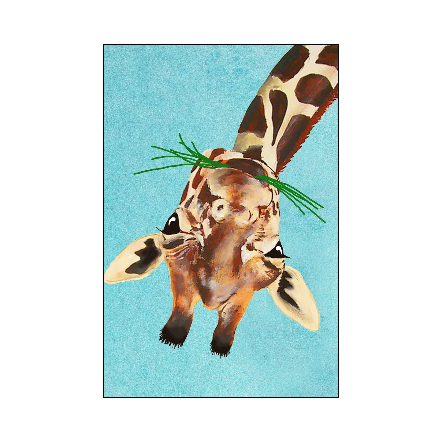 GIRAFFE UPSIDE DOWN | PRINT
