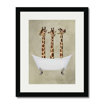 GIRAFFES IN BATHTUB | PRINT