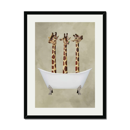 GIRAFFES IN BATHTUB | PRINT
