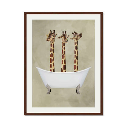GIRAFFES IN BATHTUB | PRINT