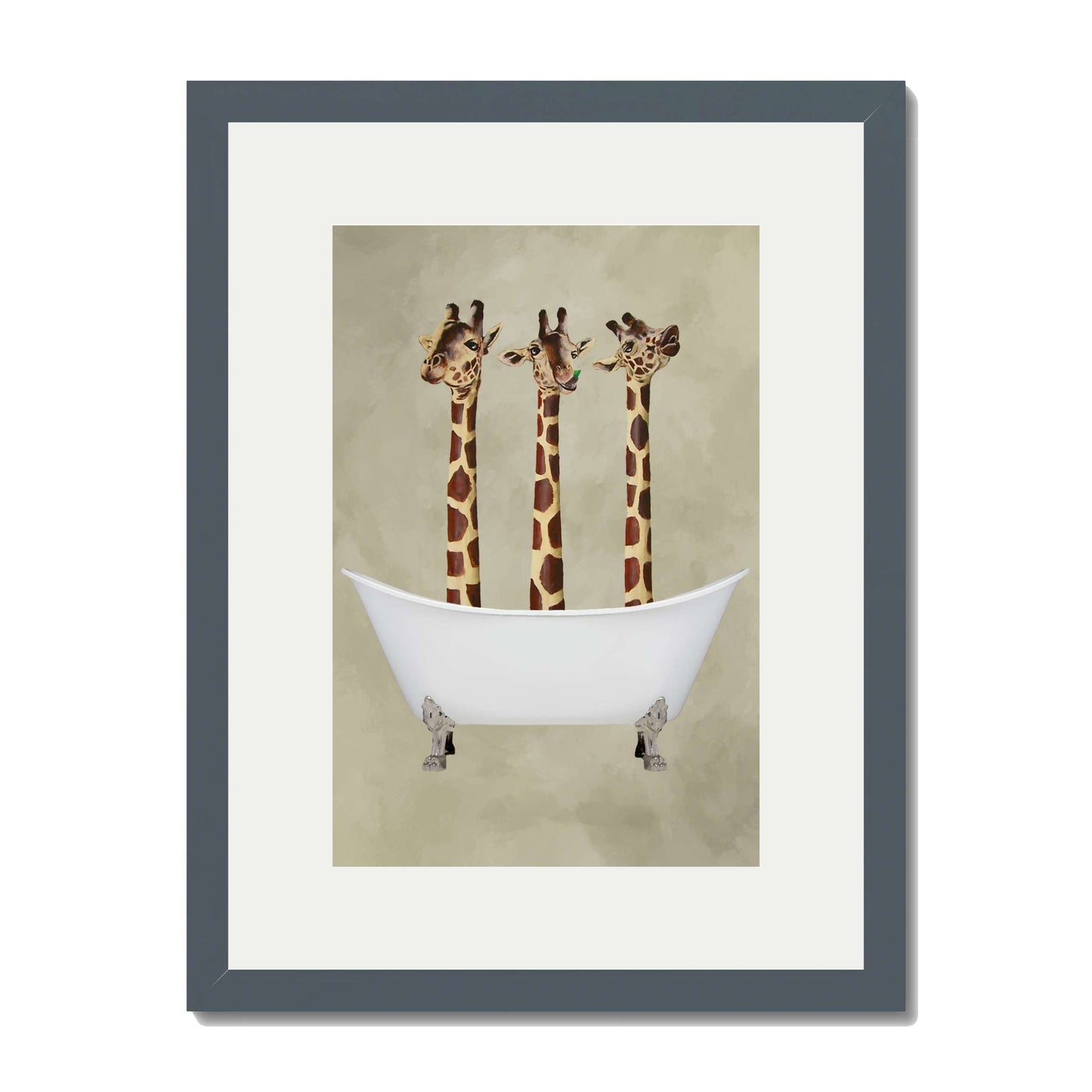GIRAFFES IN BATHTUB | PRINT