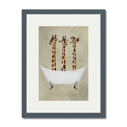 GIRAFFES IN BATHTUB | PRINT