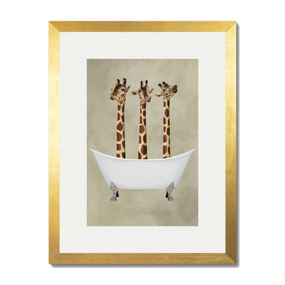 GIRAFFES IN BATHTUB | PRINT